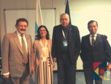 Guido Zambrana, da Universidade Maior de San Andrés, La Paz - Bolivia,Rosa Souza -ENSP/Fiocruz, Patricio Yepez-UDUAL, Javier Santacruz Varela-ALAFEM   Guido Zambrana, da Universidade Maior de San Andrés, La Paz - Bolivia,Rosa Souza -ENSP/Fiocruz, Patricio Yepez-UDUAL, Javier Santacruz Varela-ALAFEM